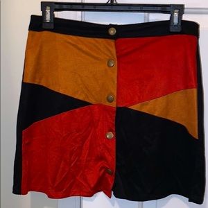 Brand New SHEIN multi-block color skirt